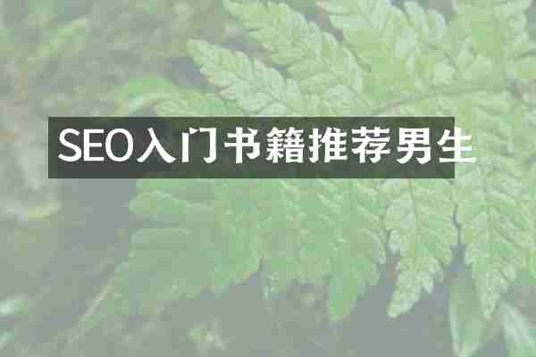 SEO入門書籍推薦男生